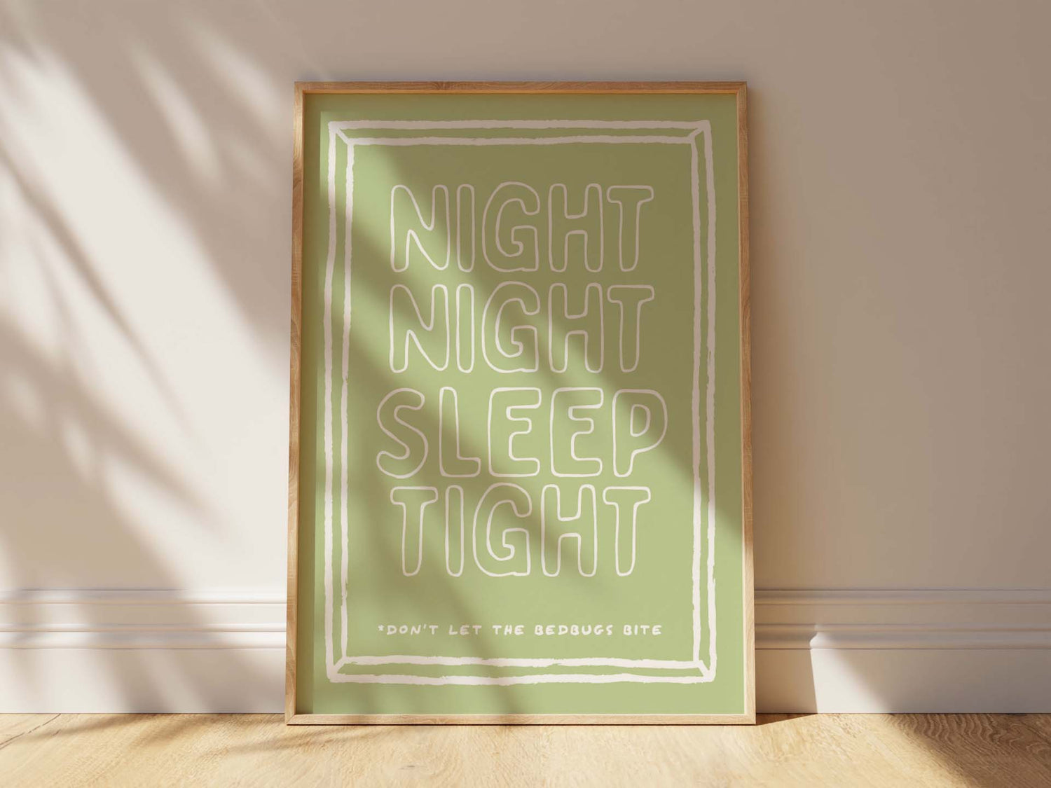 Portrait wall art print styled in a calm, neutral interior