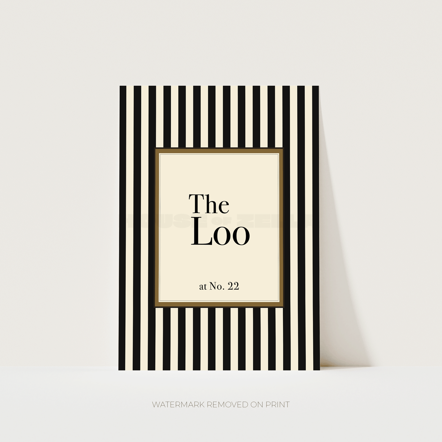 The Loo – Black & Cream