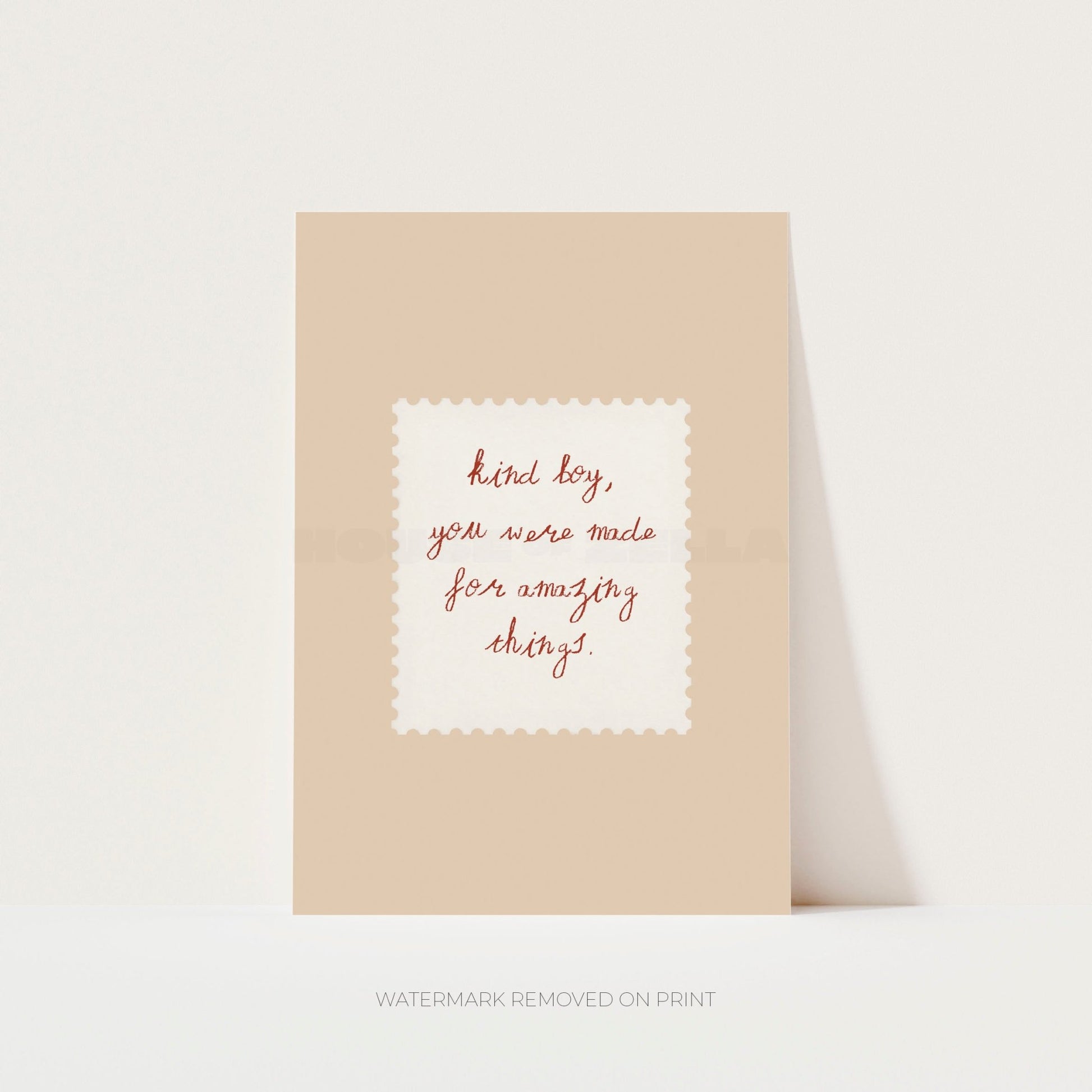 Kind Boy - Wall Art Print - House of Zella