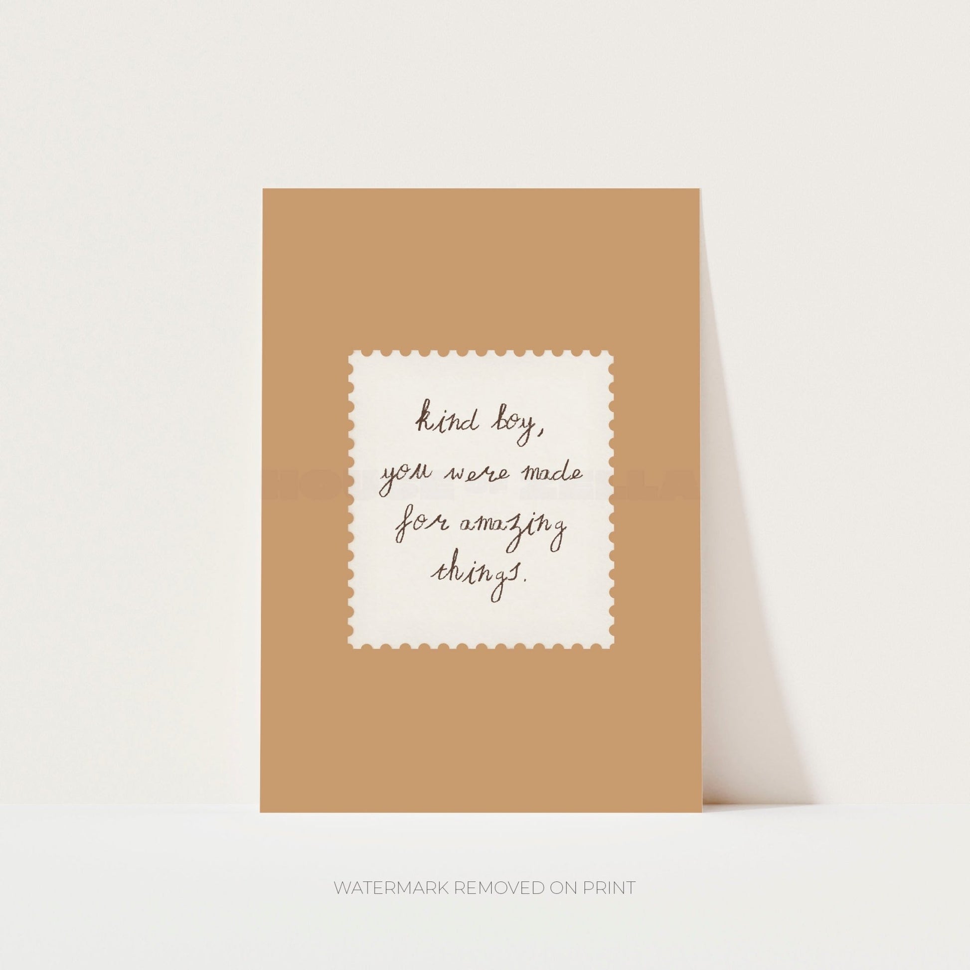 Kind Boy - Wall Art Print - House of Zella