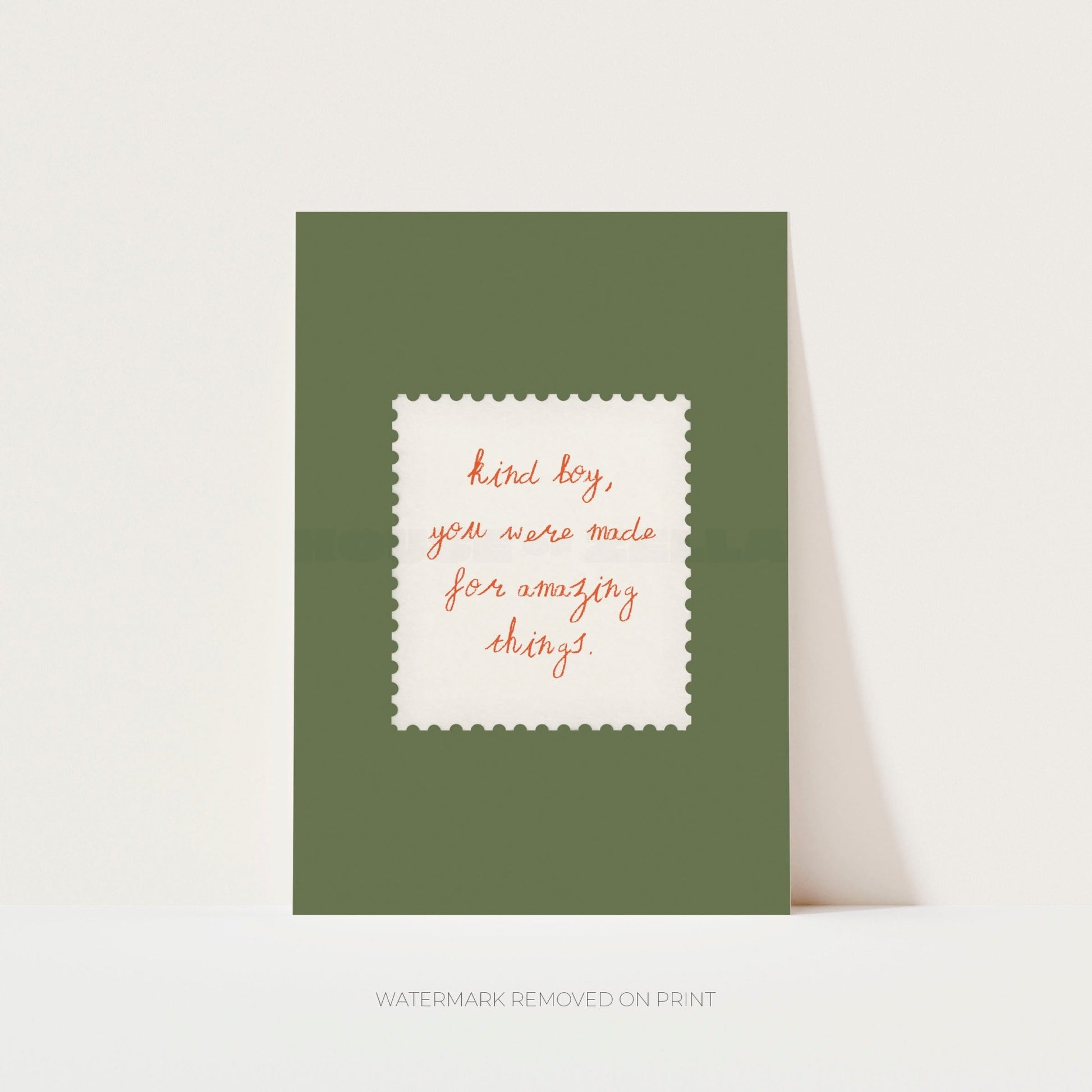 Kind Boy - Wall Art Print - House of Zella
