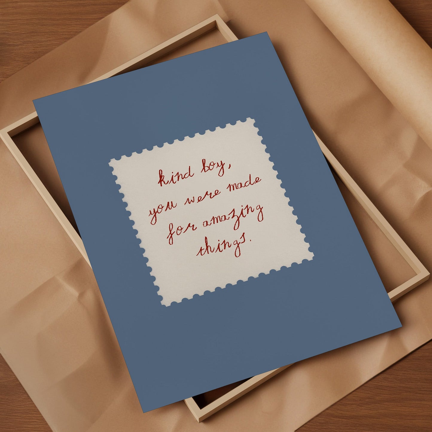 Kind Boy - Wall Art Print - House of Zella