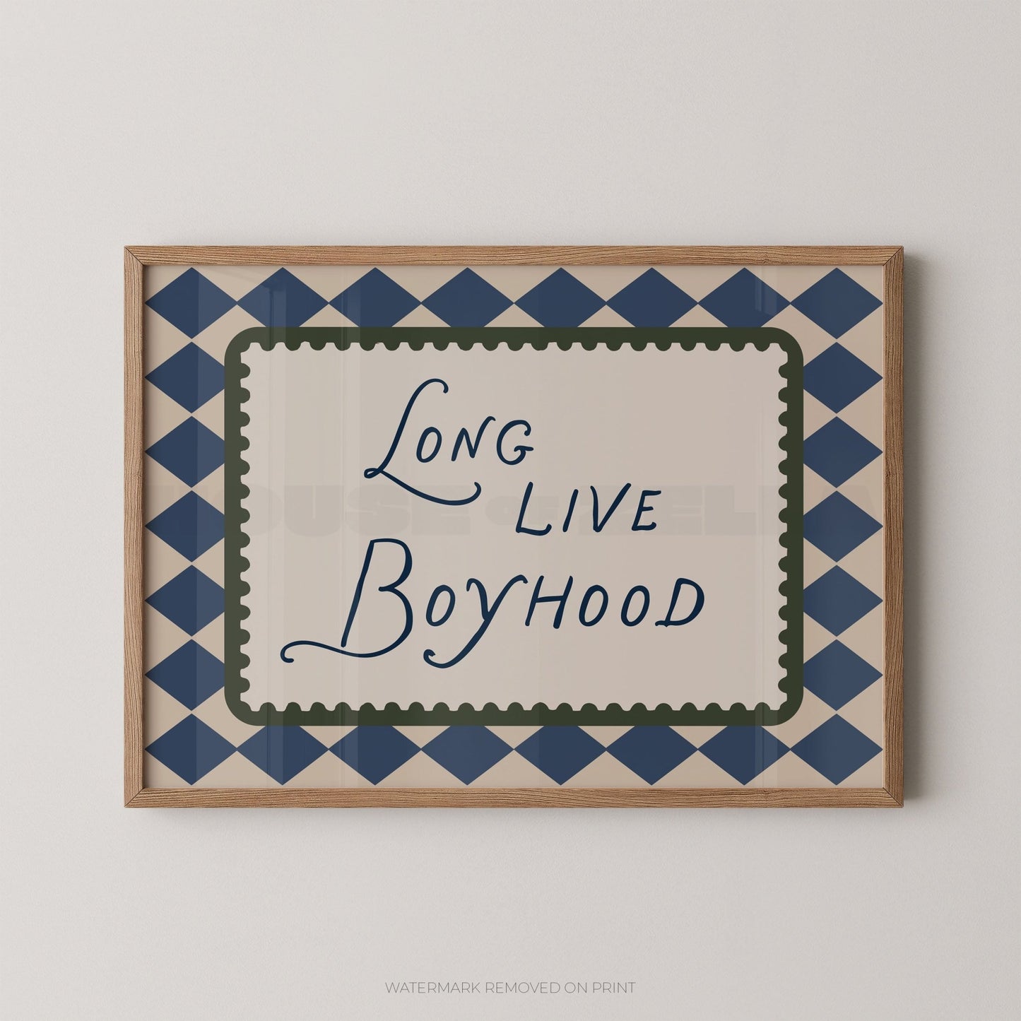 Long Live Boyhood - Wall Art Print - House of Zella