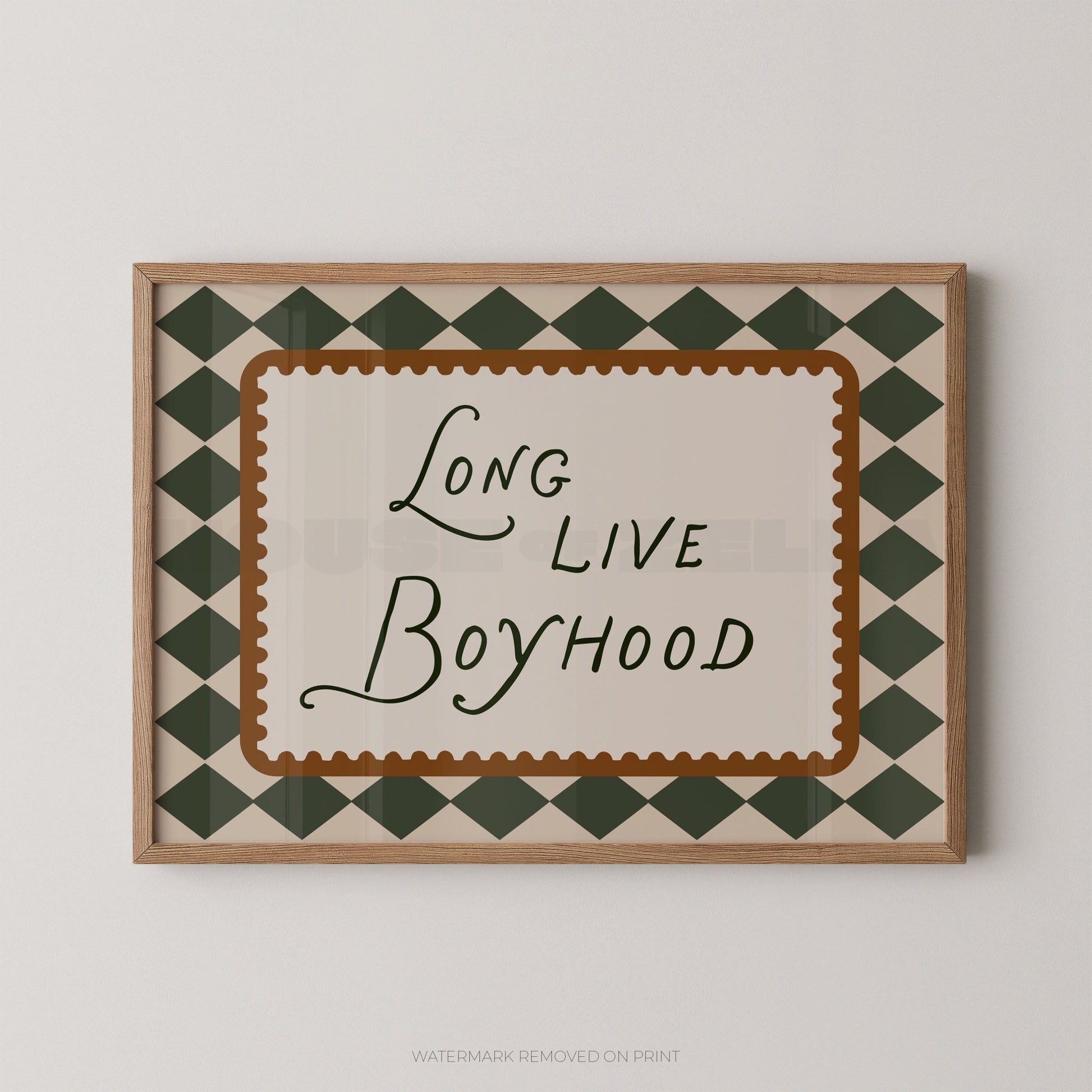 Long Live Boyhood - Wall Art Print - House of Zella