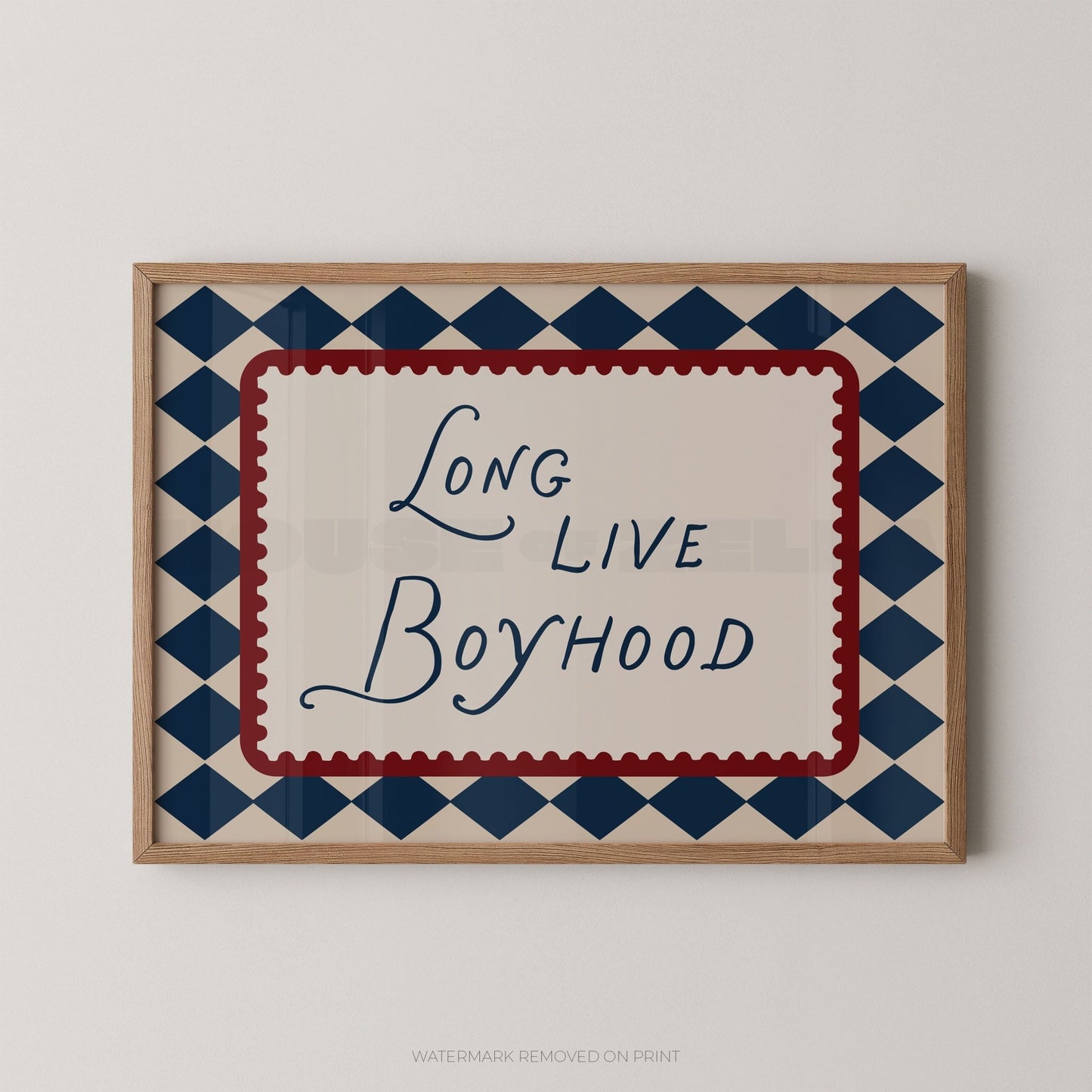 Long Live Boyhood - Wall Art Print - House of Zella