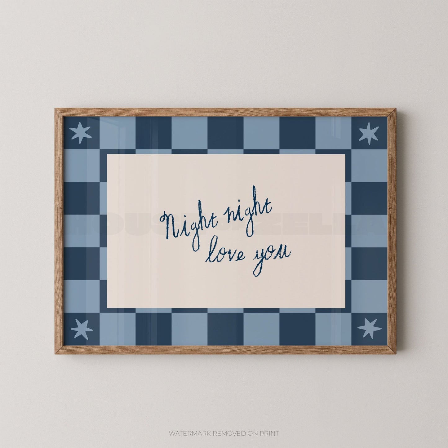 Night Night Love You - Wall Art Print - House of Zella