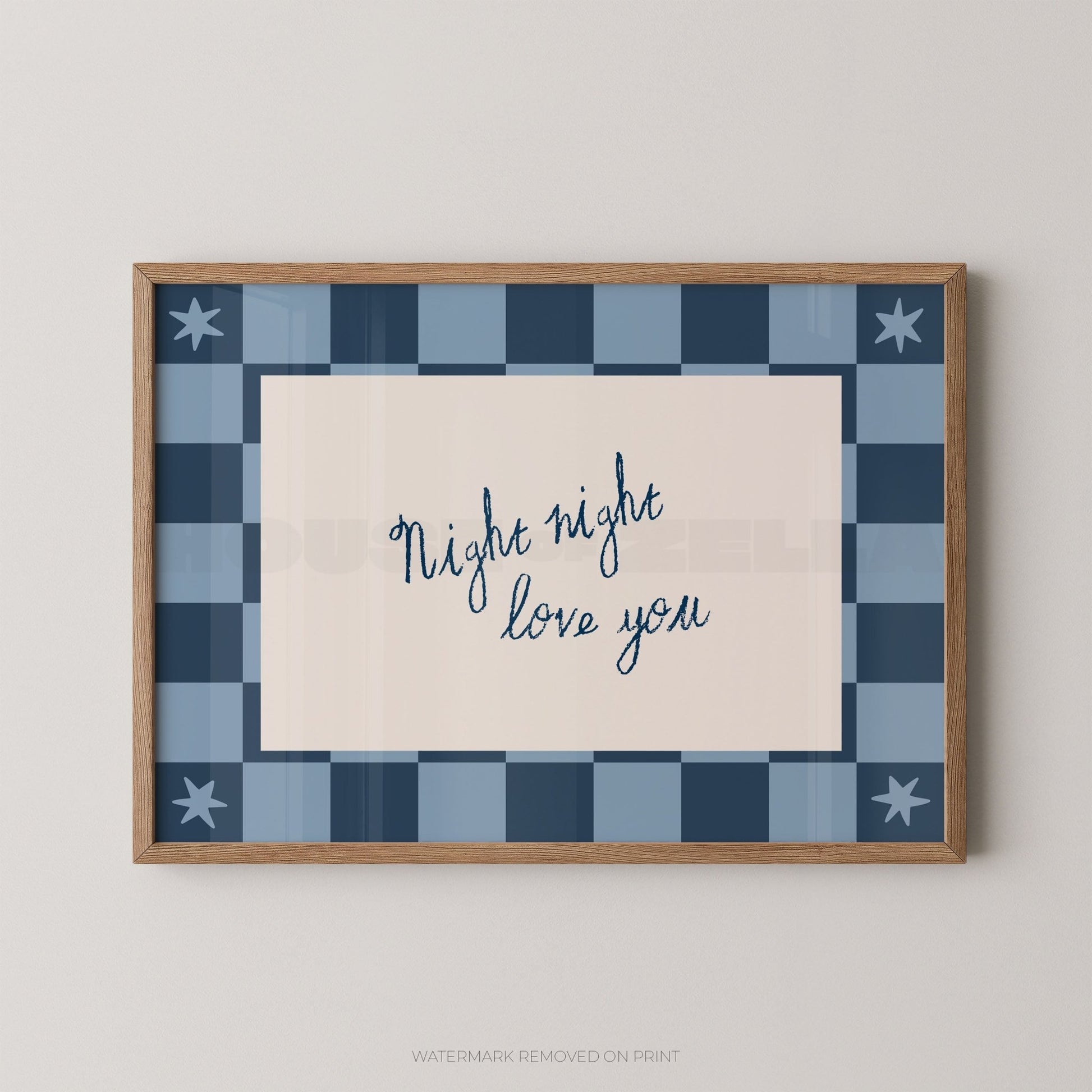 Night Night Love You - Wall Art Print - House of Zella