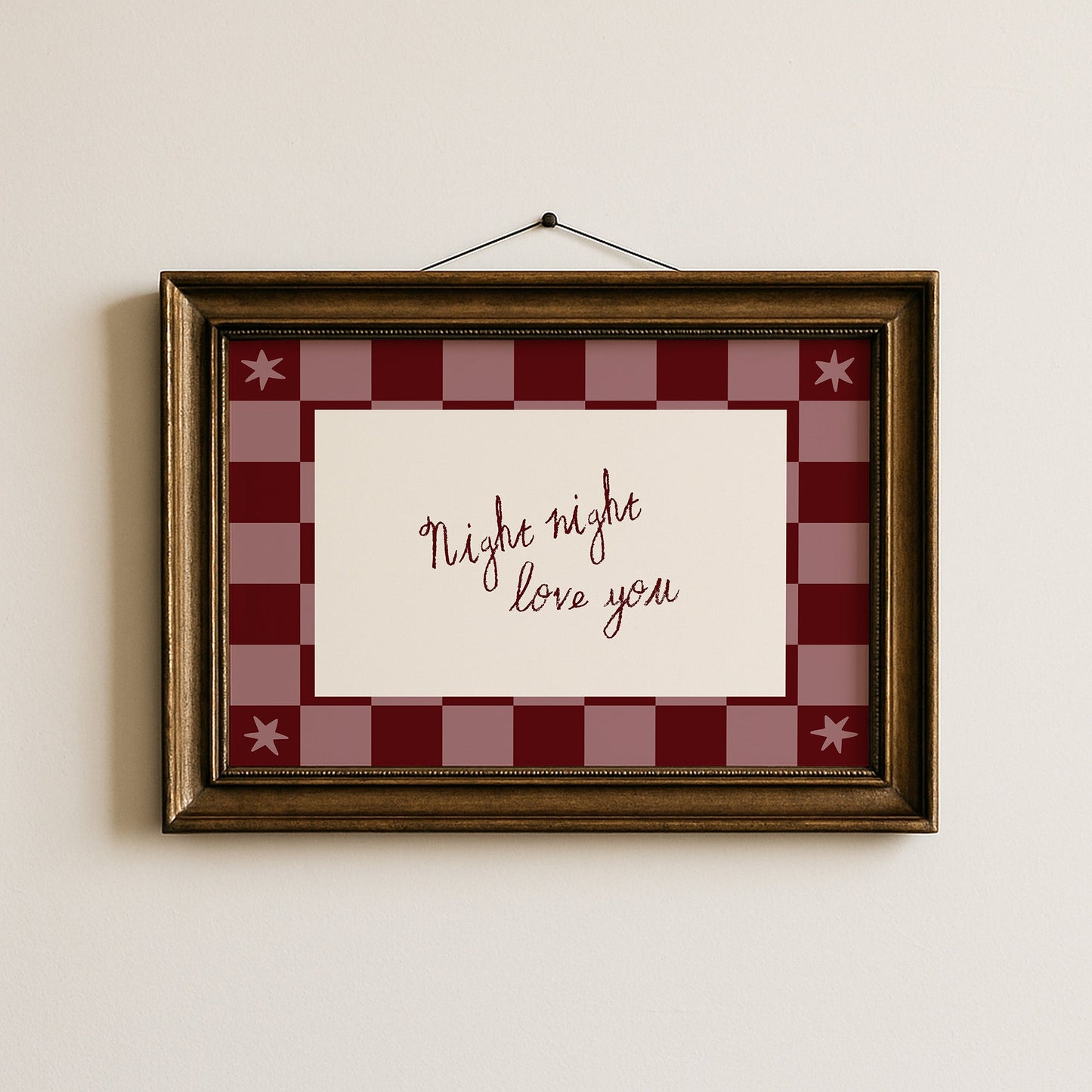 Night Night Love You - Wall Art Print - House of Zella