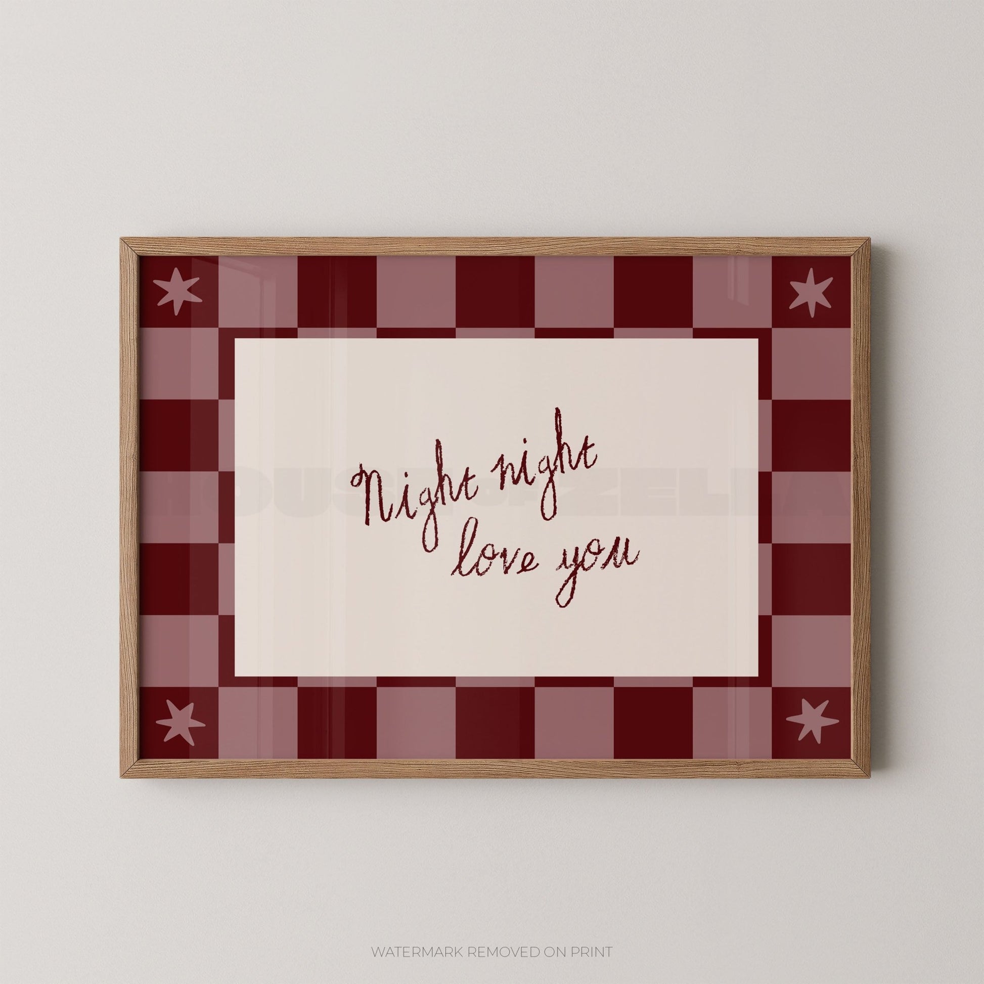 Night Night Love You - Wall Art Print - House of Zella