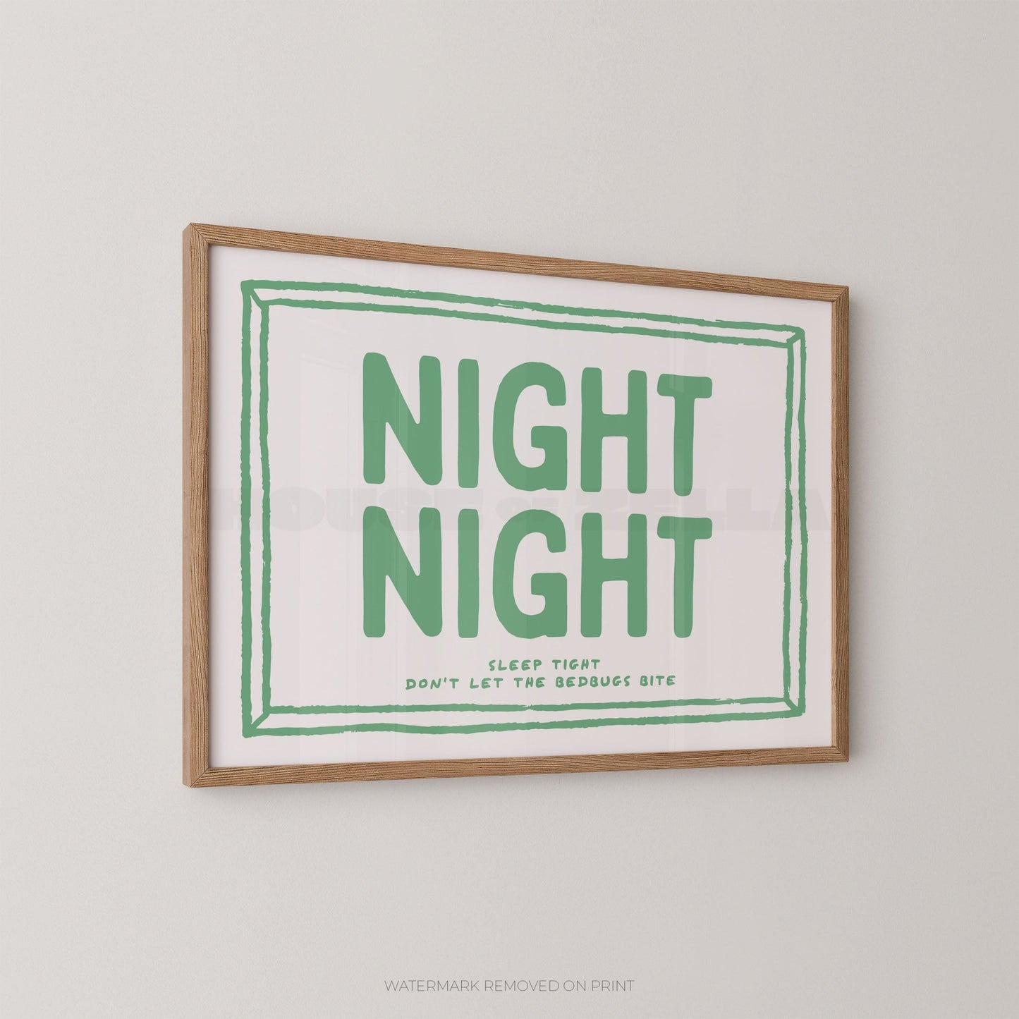 Night Night - Wall Art Print - House of Zella