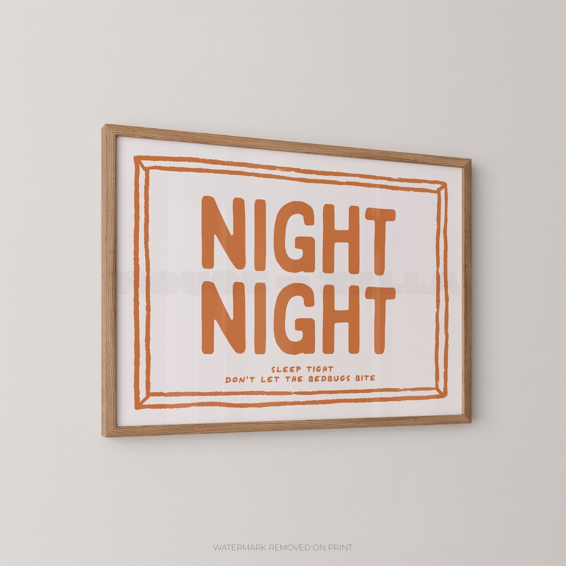 Night Night - Wall Art Print - House of Zella
