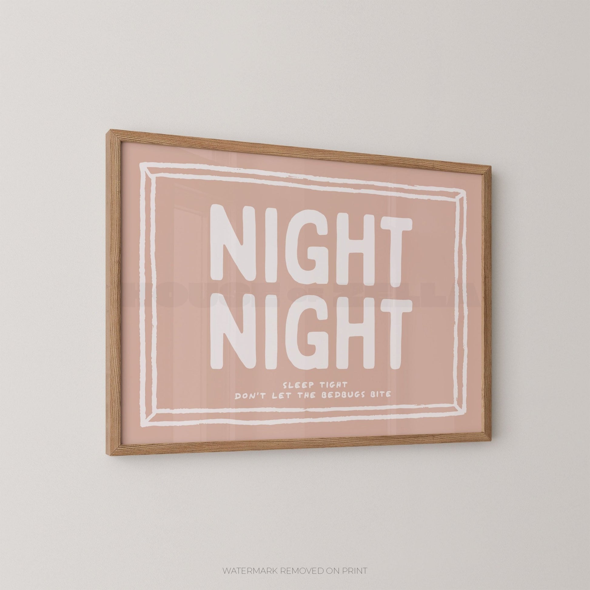 Night Night - Wall Art Print - House of Zella