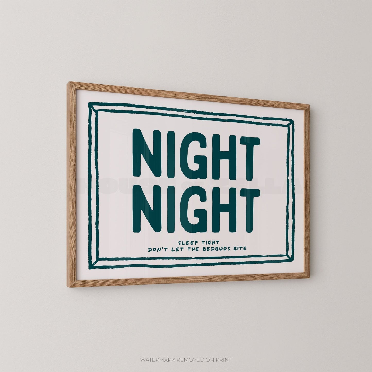 Night Night - Wall Art Print - House of Zella