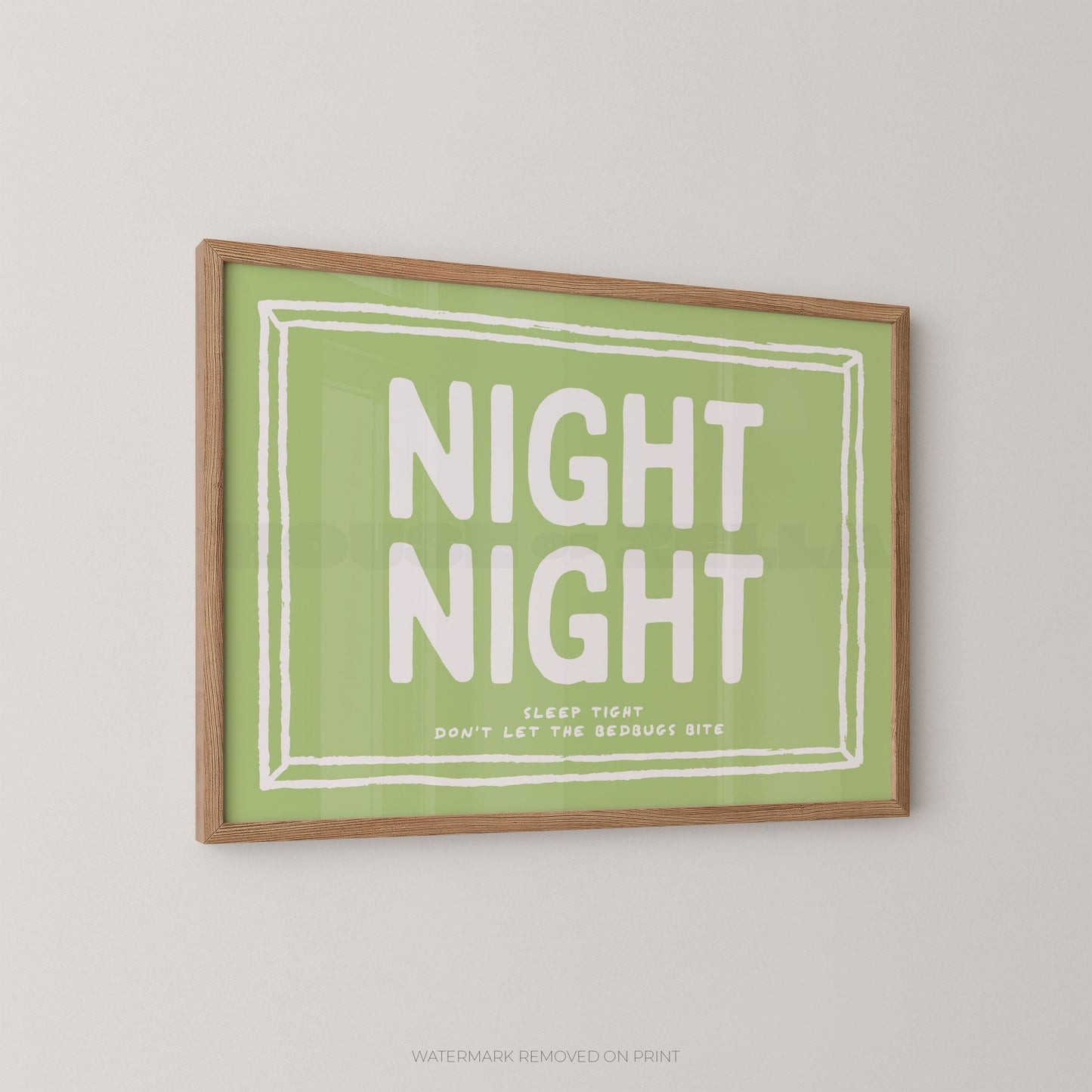Night Night - Wall Art Print - House of Zella