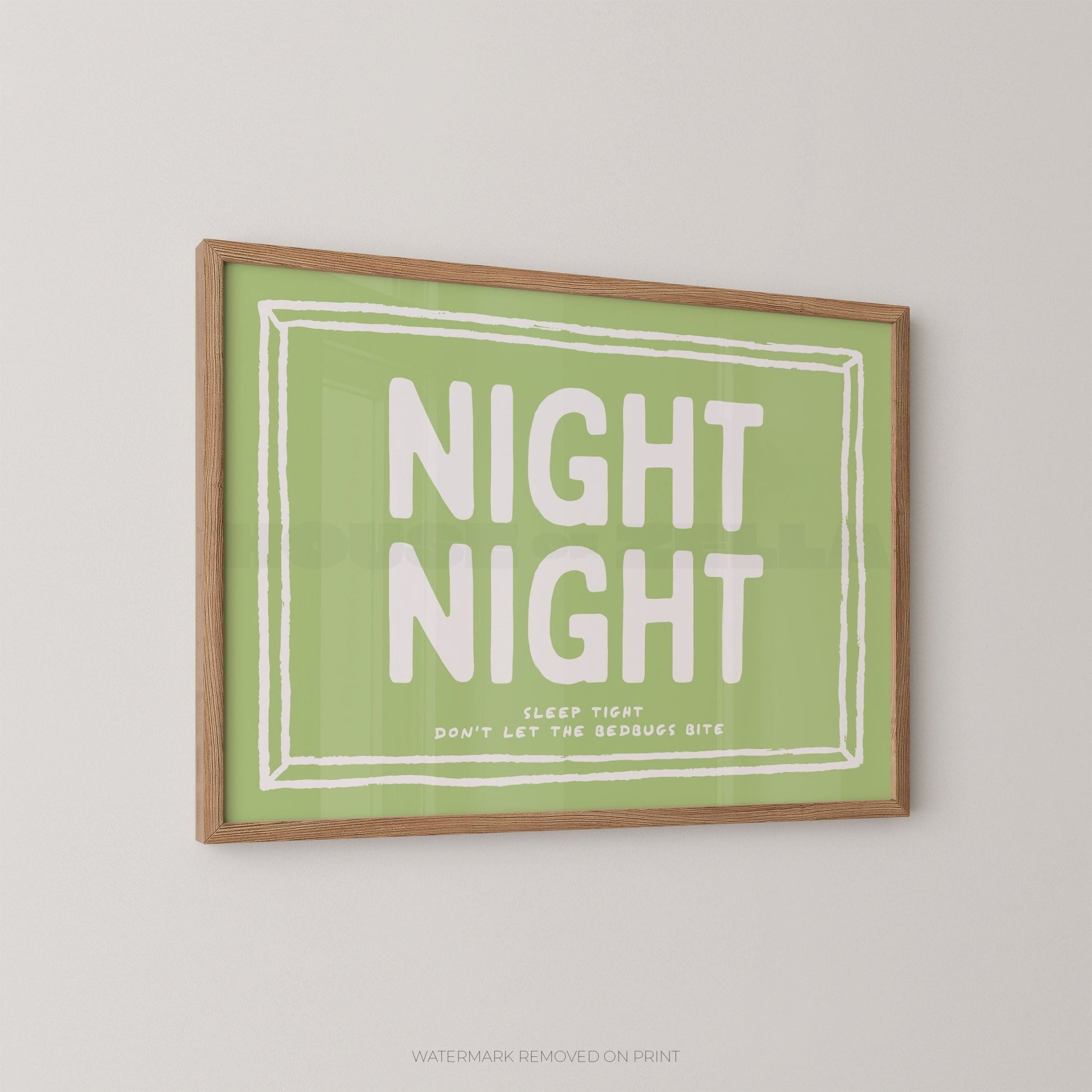 Night Night - Wall Art Print - House of Zella
